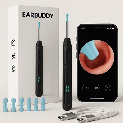 EarBuddy™ - Inteligentny Czyścik do Uszu