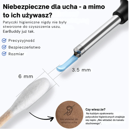 EarBuddy™ - Inteligentny Czyścik do Uszu