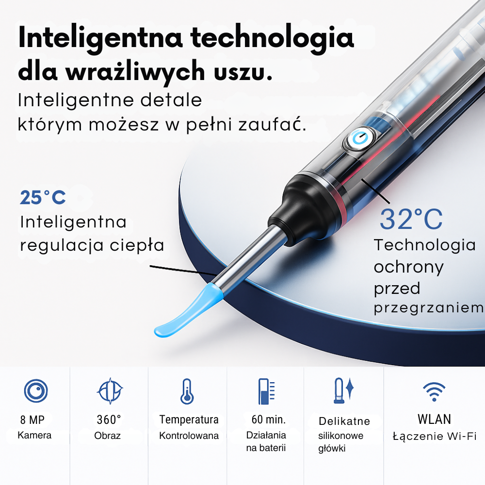 EarBuddy™ - Inteligentny Czyścik do Uszu